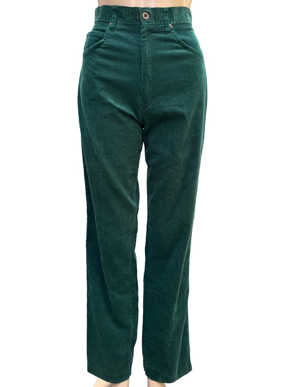 Vintage 80s Changing Scene Green Corduroy Pants 7/8